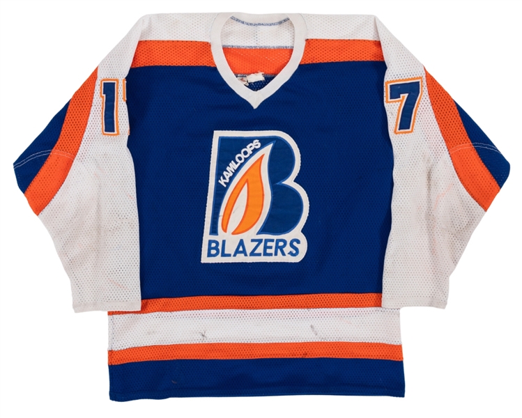 Robin Bawas 1985-86 WHL Kamloops Blazers Game-Worn Jersey with Team LOA