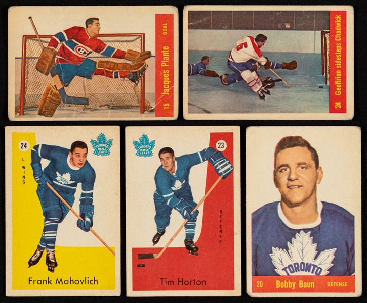 1957-58 Parkhurst Hockey Cards Starter Set (28/50) and 1959-60 Parkhurst Hockey Cards Starter Set (21/50)