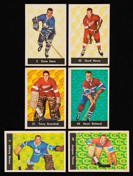 1961-62 Parkhurst Hockey Near Complete Card Set (38/51), 1962-63 Parkhurst Hockey Cards Starter Set (37/56) and 1963-64 Parkhurst Hockey Cards Starter Set (31/99)