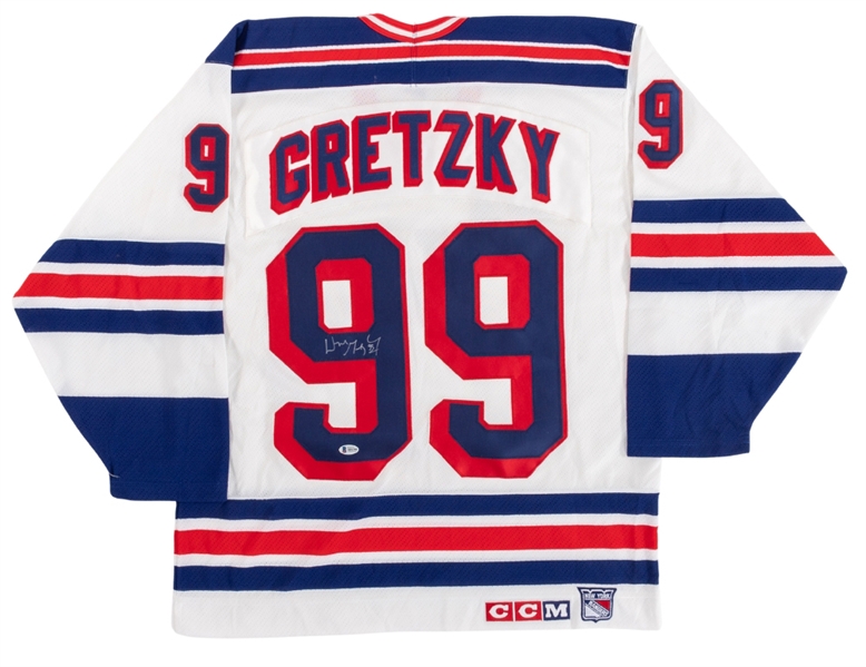 Wayne Gretzky Signed New York Rangers Jersey with Beckett LOA