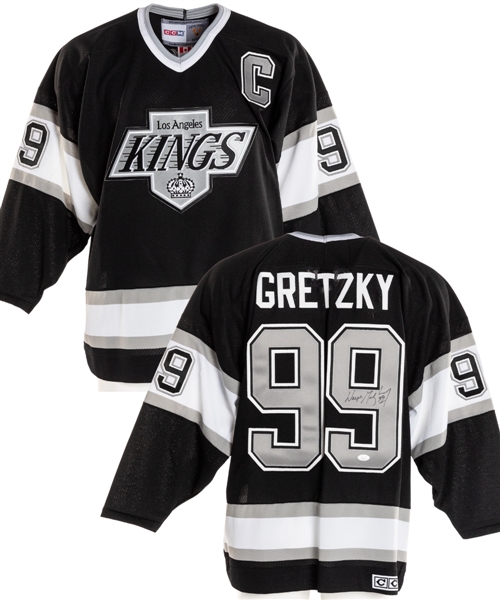 Wayne Gretzky Signed Los Angeles Kings Captains Jersey with JSA LOA