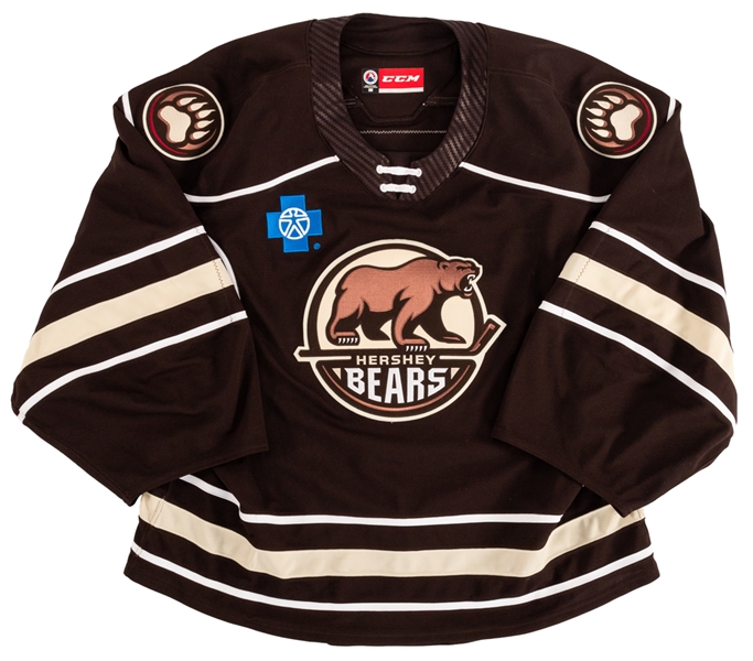 Logan Thompsons 2019-20 AHL Hershey Bears Game-Issued Jersey 