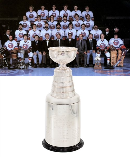Mike McEwens 1981-82 New York Islanders Stanley Cup Championship Trophy with Original Box (13")