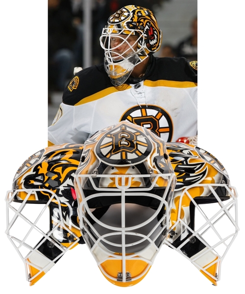 Tim Thomas 2009-10 Boston Bruins Game-Worn Goalie Mask by Sportmask from His Personal Collection with His Signed LOA - Designed and Painted by Steve Nash of EyeCandyAir! - Photo-Matched!