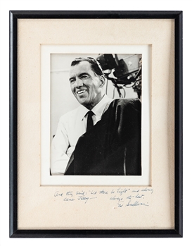 American Television Host Ed Sullivan Signed Framed Photo Display with JSA Auction LOA