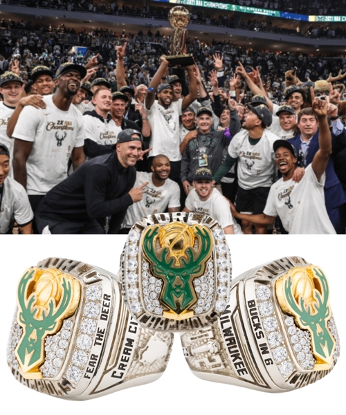 Milwaukee Bucks 2020-21 NBA Championship Staff Ring with Original Box