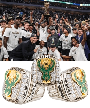 Milwaukee Bucks 2020-21 NBA Championship Staff Ring with Original Box
