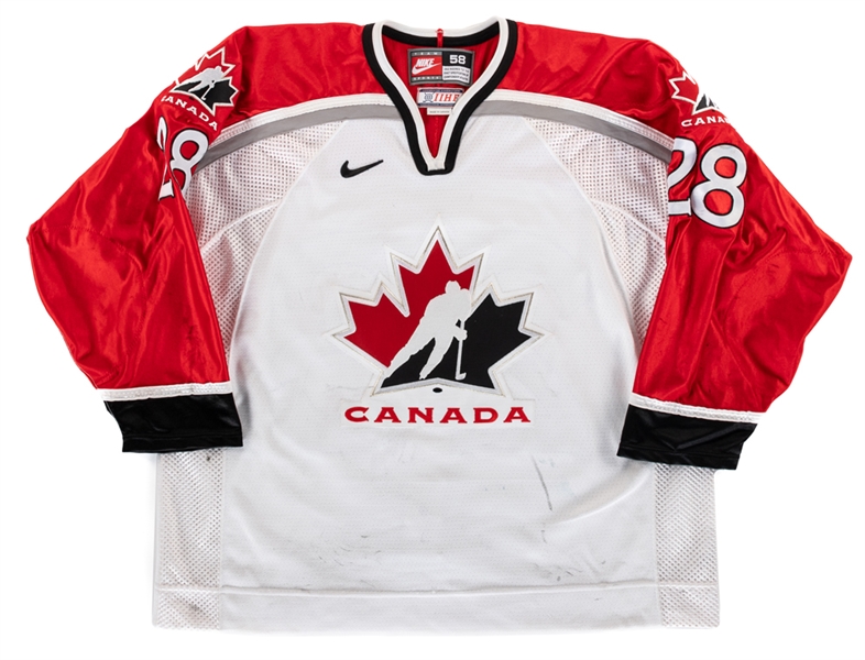 Raffi Torres’ 2001 IIHF World Junior Championships Team Canada Game-Worn Jersey with LOA