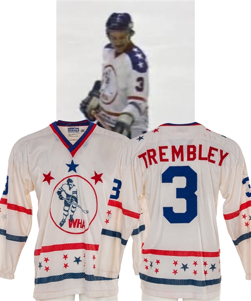 J. C. Tremblays 1972-73 WHA All-Star Game "East All-Stars" Game-Worn Jersey - Name Misspelt on the Reverse!