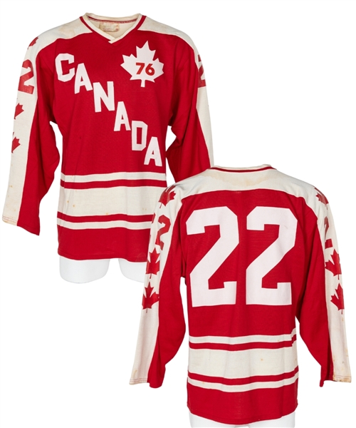 Vintage 1977 IIHF World Junior Hockey Championships Game-Worn #22 Jersey *ADDENDUM*