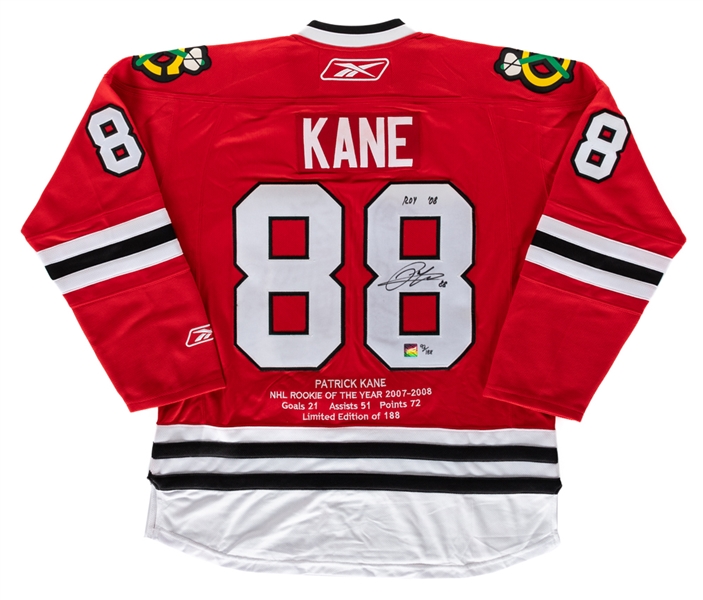 Patrick Kane Signed Chicago Black Hawks and Team USA Jersey Collection of 2 with COAs