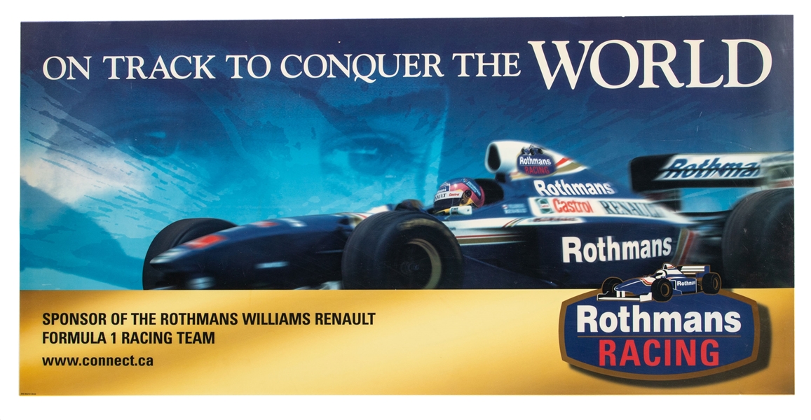 Jacques Villeneuve 1997 Formula One Williams Backlit Poster (19" x 39")