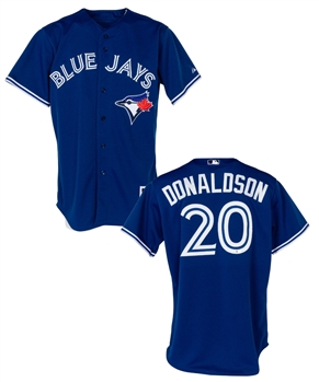 Josh Donaldsons 2015 Toronto Blue Jays Game-Issued Jersey - 2015 American League MVP Season! - MLB Authenticated!