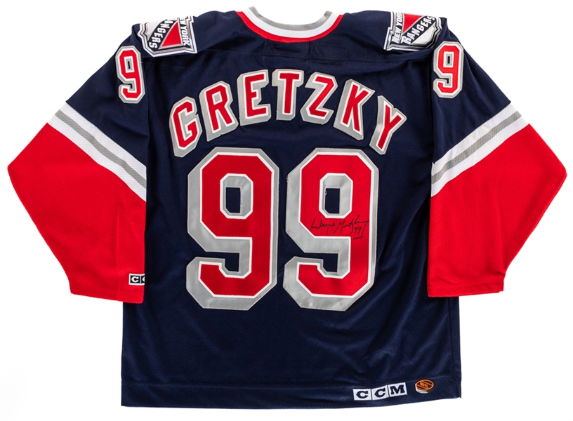 Wayne Gretzky Signed New York Rangers "Lady Liberty" Jersey with JSA Auction LOA