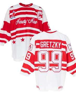 Wayne Gretzky Signed "Ninety-Nine Tour" Limited-Edition Captains Jersey #561/999 from UDA