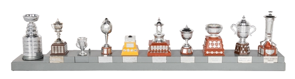 Early-1970s Coleco Hockey Game Miniature Trophy Display