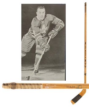 Ron Ellis 1966-67 Toronto Maple Leafs Stanley Cup Champions Team-Signed CCM Custom Pro Game-Used Stick