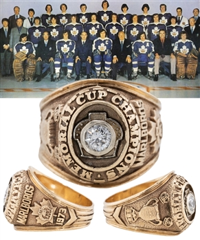 Bob Daileys 1972-73 Toronto Marlboros Memorial Cup Championship 10K Gold and Diamond Ring