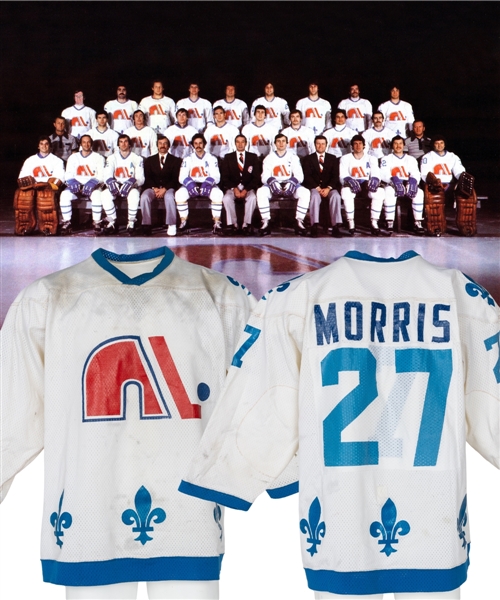 Rick Morris 1977-78 WHA Quebec Nordiques Game-Worn Jersey 