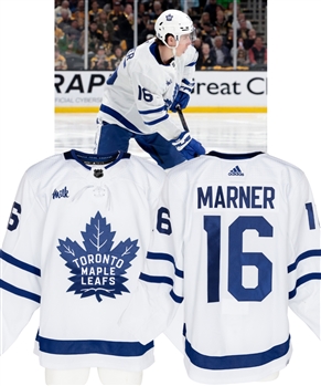 Mitch Marners 2023-24 Toronto Maple Leafs Game-Worn Stanley Cup Playoffs Jersey with Team LOA - Photo-Matched!