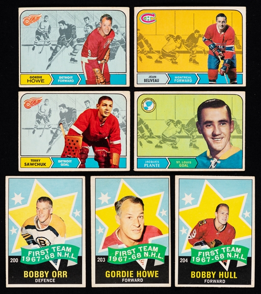 1968-69 O-Pee-Chee Hockey Card Starter Set (162/216) Plus Extras (52)