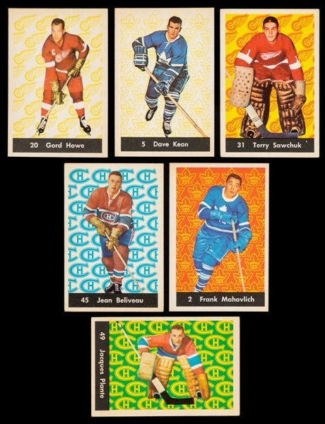 1961-62 Parkhurst Hockey Complete 51-Card Set