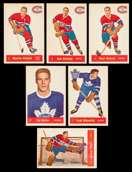 1957-58 Parkhurst Hockey Complete 50-Card Set