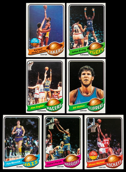 1979-80 Topps Basketball Complete 132-Card Set and 1981-82 Topps Basketball Complete 198-Card Set 