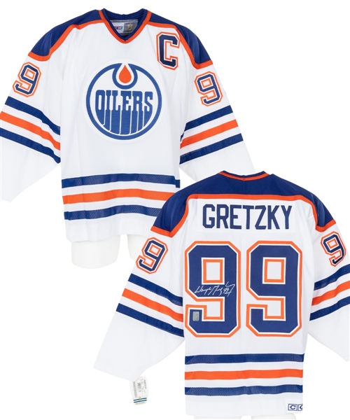 Wayne Gretzky Signed Edmonton Oilers Captains Jersey with WGA COA