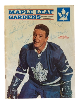 Toronto Maple Leafs 1966-67 Stanley Cup Champions Multi-Signed MLG Program Including Tim Horton 