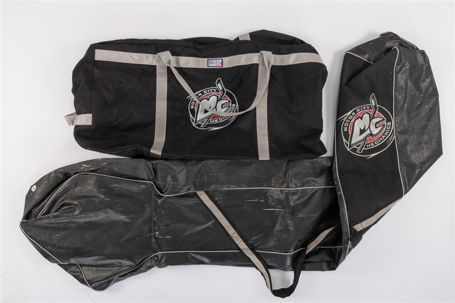 Pair of UHL Motor City Mechanics Equipment and Stick Bags