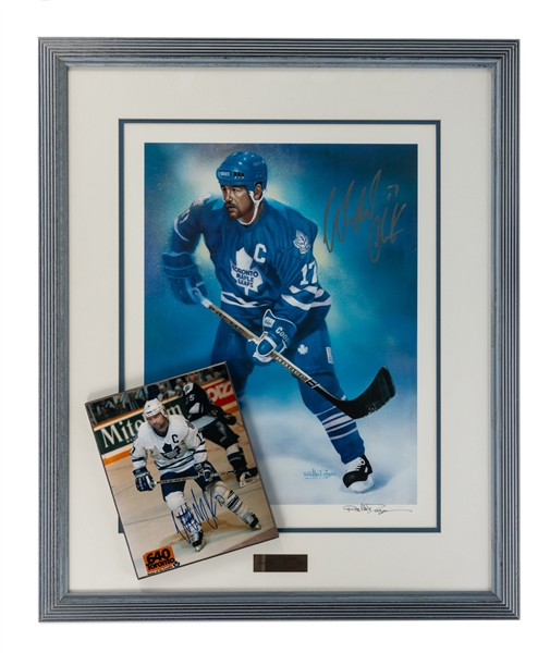 Wendel Clark Toronto Maple Leafs Signed Limited-Edition Rob McDougall Framed Print (26 1/2" x 32 1/2")