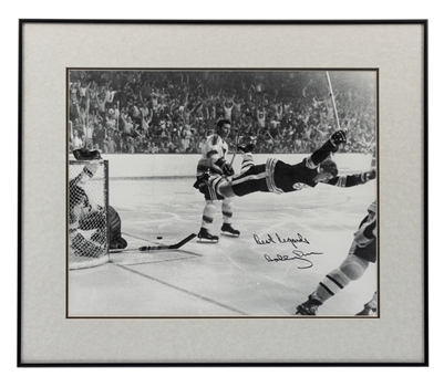 Bobby Orr Boston Bruins Signed “The Goal” Framed Photo with JSA Auction LOA (22" x 26") 