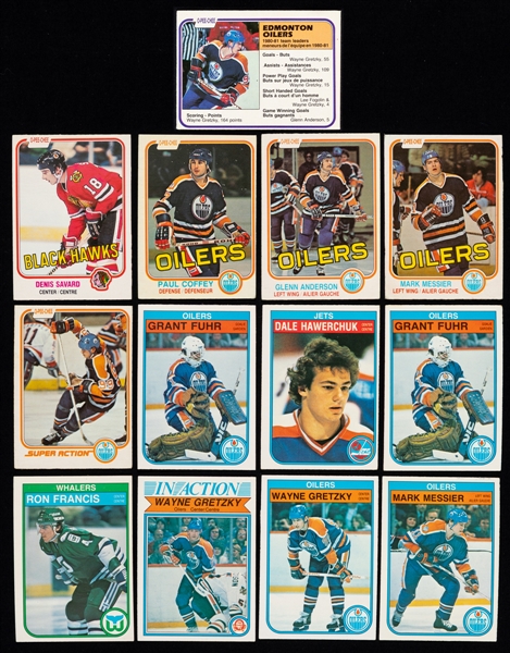 1981-82, 1982-83 (4), 1983-84, 1984-85 (2) and 1986-87 O-Pee-Chee Near Complete and Complete Hockey Cards Sets (9 Sets Total)