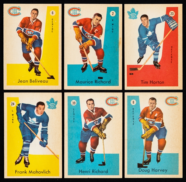 1959-60 Parkhurst Hockey Complete 50-Card Set