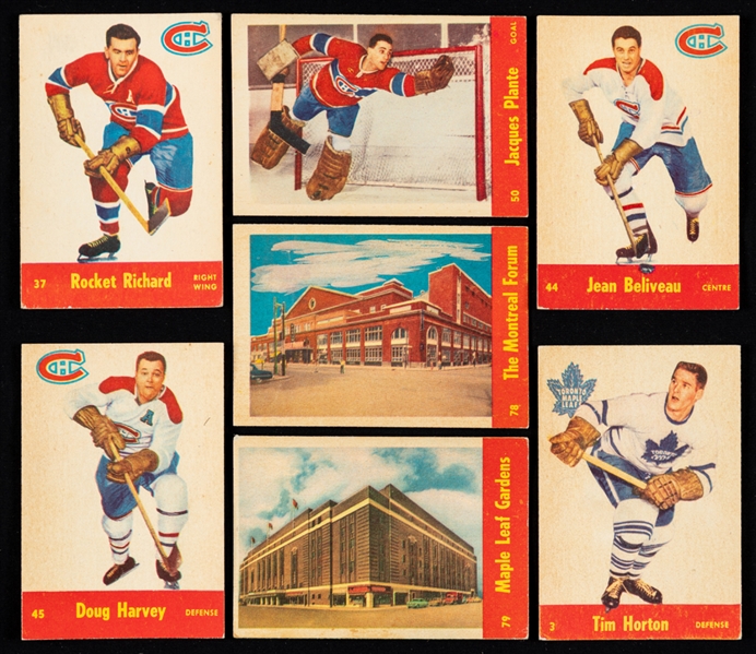 1955-56 Parkhurst Hockey Complete 79-Card Set