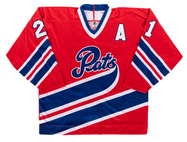 Josh Holdens 1996-97 Regina Pats Game-Worn Alternate Captains Third Jersey with Team LOA