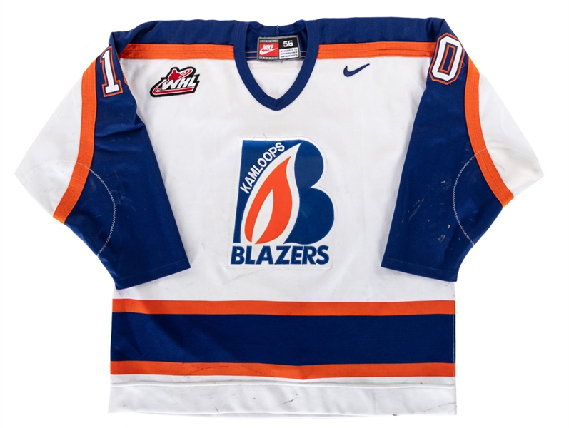 Jonas Johanssons 2002-03 WHL Kamloops Blazers Game-Worn Jersey with LOA