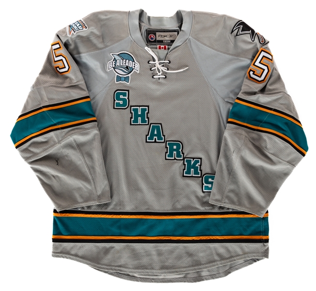 Jason Demers 2008-09 AHL Worcester Sharks Game-Worn Alternate Jersey - AHL 2009 All-Star Classic Patch!