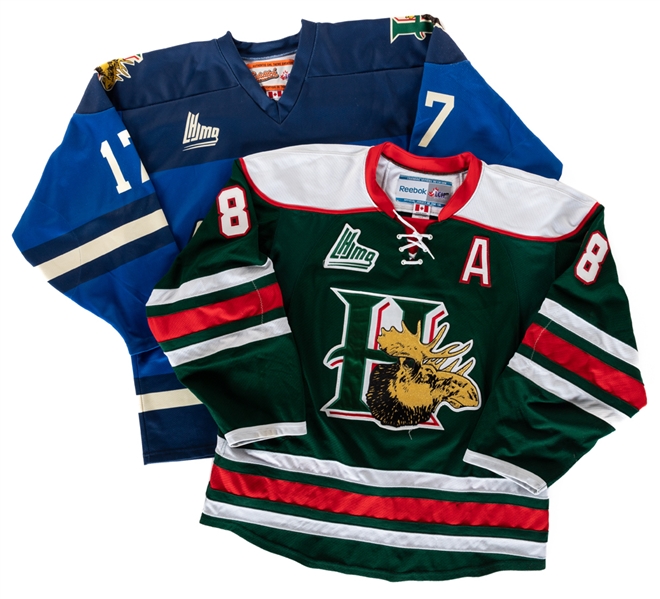 Darcy Ashleys C. 2011-12 (Battle of Nova Scotia) and Austyn Hardies 2013-14 ("A" - Team LOA) QMJHL Halifax Mooseheads Game-Worn Jerseys