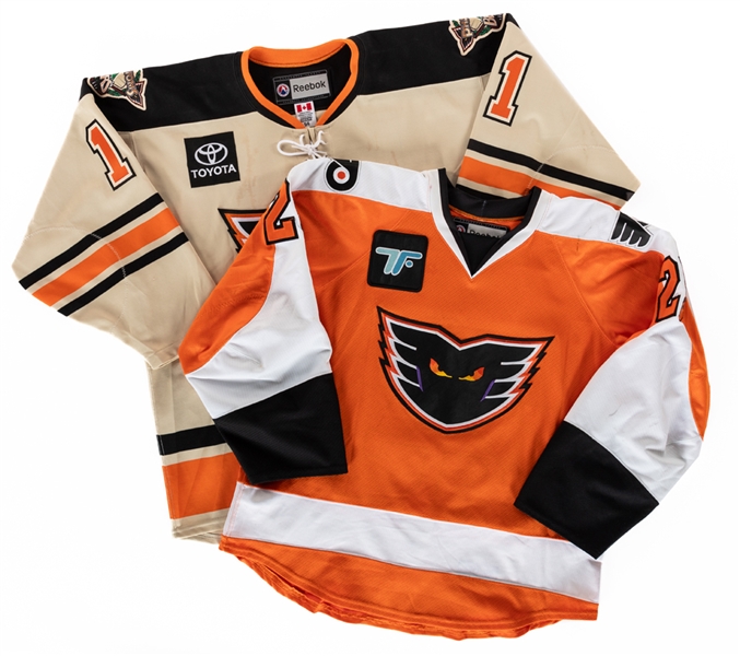 Shane Harpers 2012 Outdoor Classic (1st Period - LOA) and Nick Cousins 2013-14 AHL Adirondack Phantoms Game-Worn Jerseys