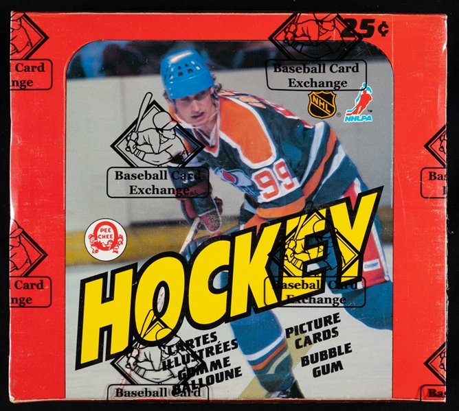 1982-83 O-Pee-Chee Hockey Wax Box (48 Unopened Packs) - BBCE Certified - Fuhr, Francis, Hawerchuk, Mullen and Broten Rookie Card Year