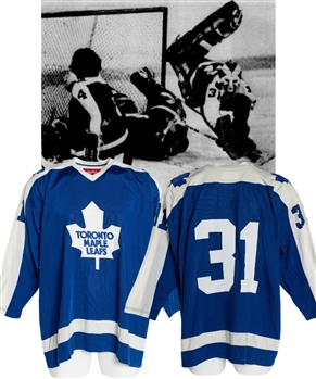 Vintage Circa 1977 Toronto Maple Leafs #31 Game-Worn Jersey Attributed to Pierre Hamel from Kimmo Leinonens Personal Collection with LOA