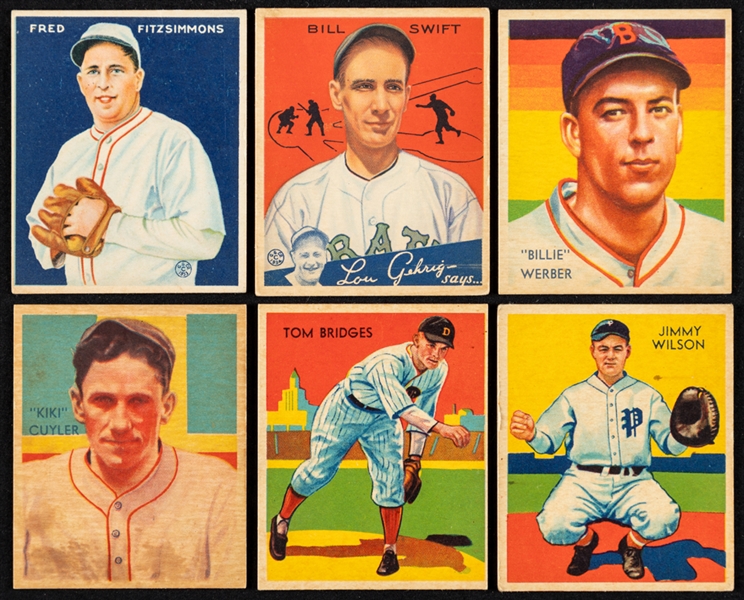 1933-36 Goudey, Diamond Stars and World Wide Gum Baseball Card Collection of 15 