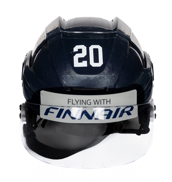 Sebastian Ahos 2018 IIHF World Championship Team Finland Game-Worn Warrior Helmet 