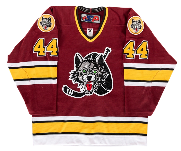 Rob Browns Early-2000s AHL Chicago Wolves Game-Worn Jersey