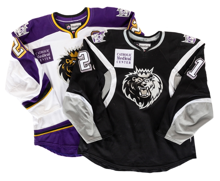 Marc-Andre Cliches and Dwight Kings (Alternate) Early-2010s AHL Manchester Monarchs Game-Worn Jerseys