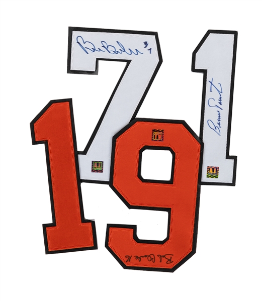 Philadelphia Flyers Signed Jersey Numbers for Parent, Clarke and Barber (COAs) - Retired Numbers!