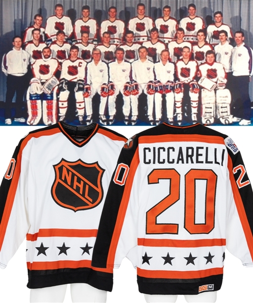 Dino Ciccarellis 1989 NHL All-Star Game Campbell Conference Game-Worn Jersey Originally From His Personal Collection with His Signed LOA 