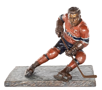 Spectacular Maurice Richard "Musee du Bronze DInverness" Massive Limited-Edition Bronze by Marcel Choquette #8/8 - Gifted by Maurice Richard to Close Personal Friend!